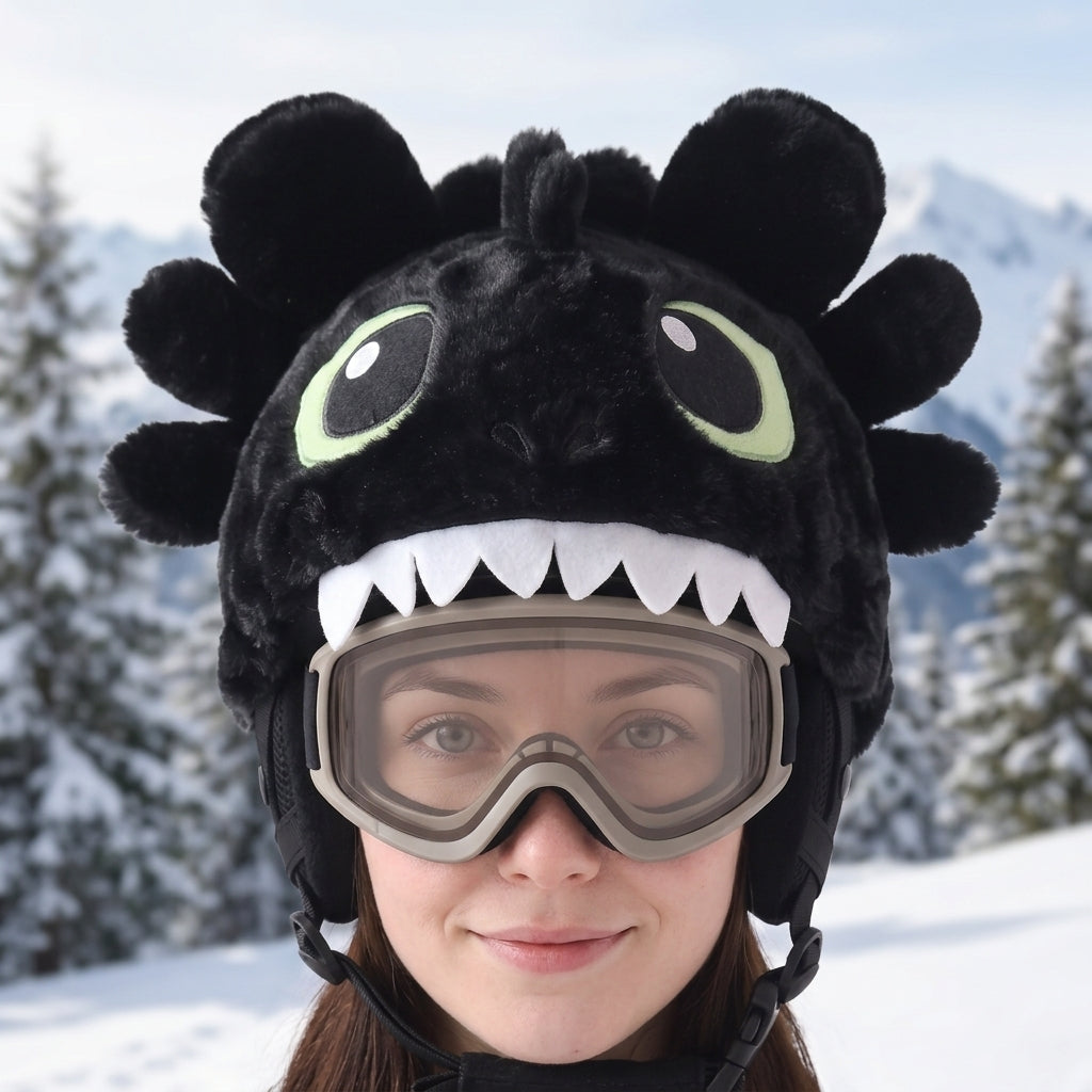 PowderPuffClub™ - Plush Ski Helmet Cover