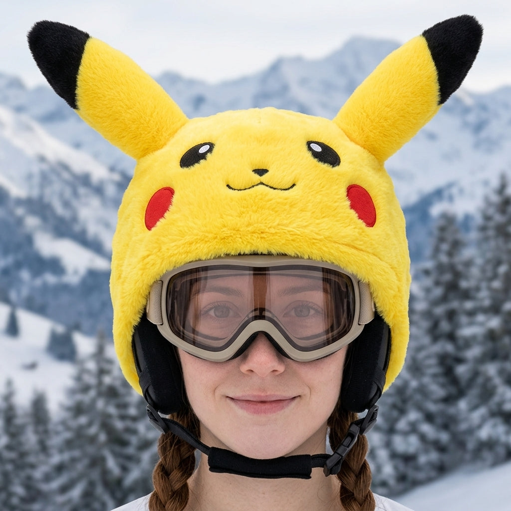 PowderPuffClub™ - Plush Ski Helmet Cover